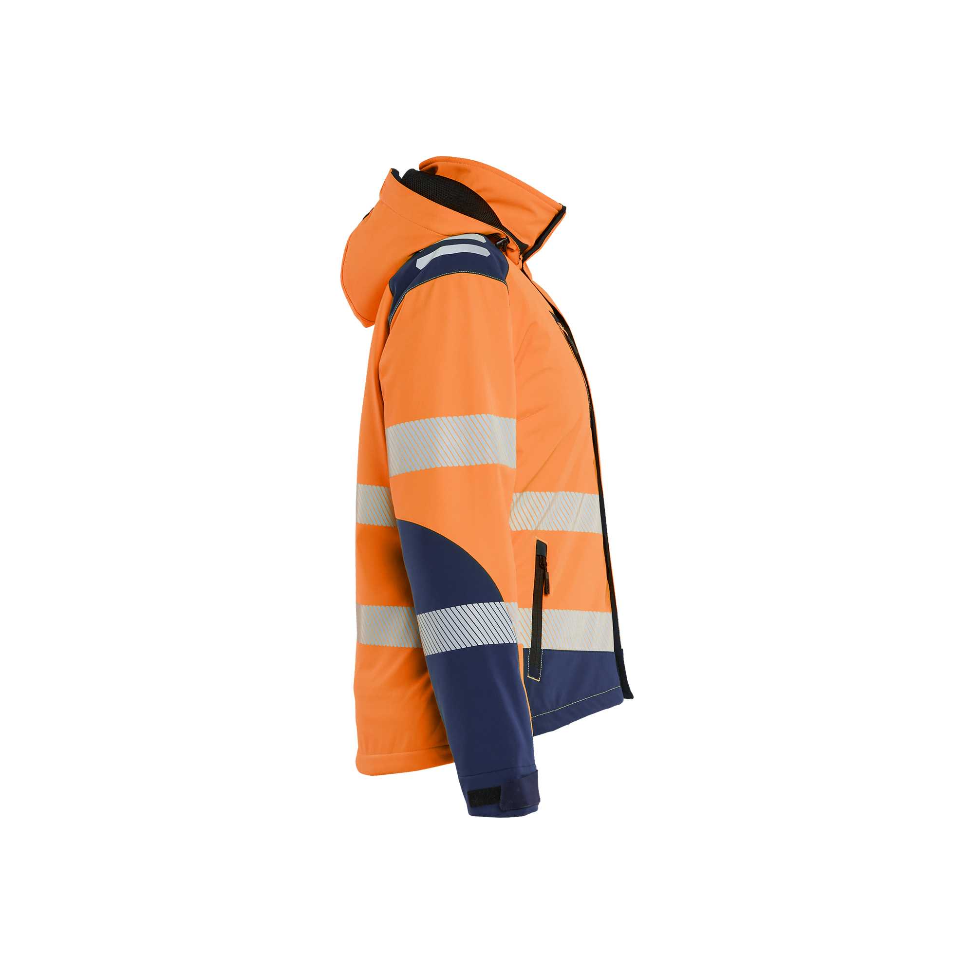 BLAKLADER 44012513 Women's Hi vis Lightweight lined Winter Softshell Jacket Hi Vis Reflective Softshell Work Jacket WOMEN - Waterproof